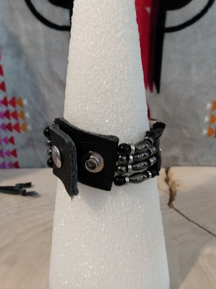 Native American Style Choker & Bracelet Set (Skull & Black Onyx)