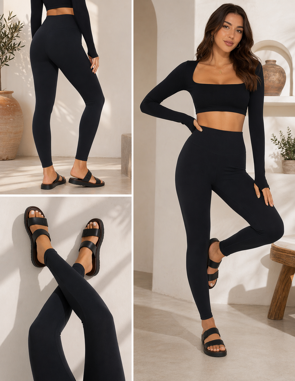 GAYHAY High Waisted Leggings for Women (Black)