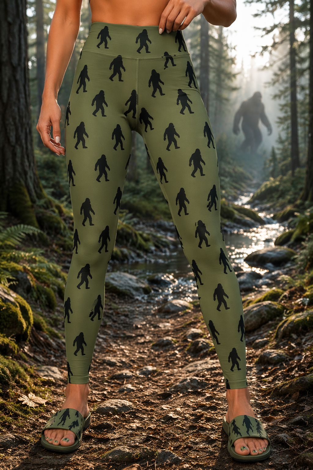 HIVICHI Printed Leggings (Yeti/Bigfoot)
