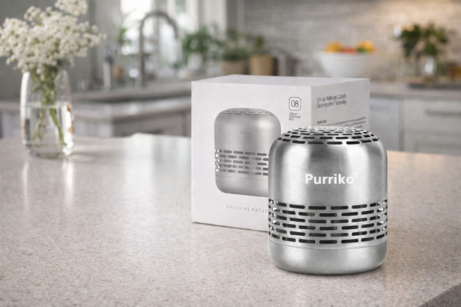 Purriko Refrigerator Deodorizer,Lasts up to 10 Years,Refrigerator Odor Eliminator,Fridge Deodorizer,More Effective Than Baking Soda Bamboo Air Purifying Bags