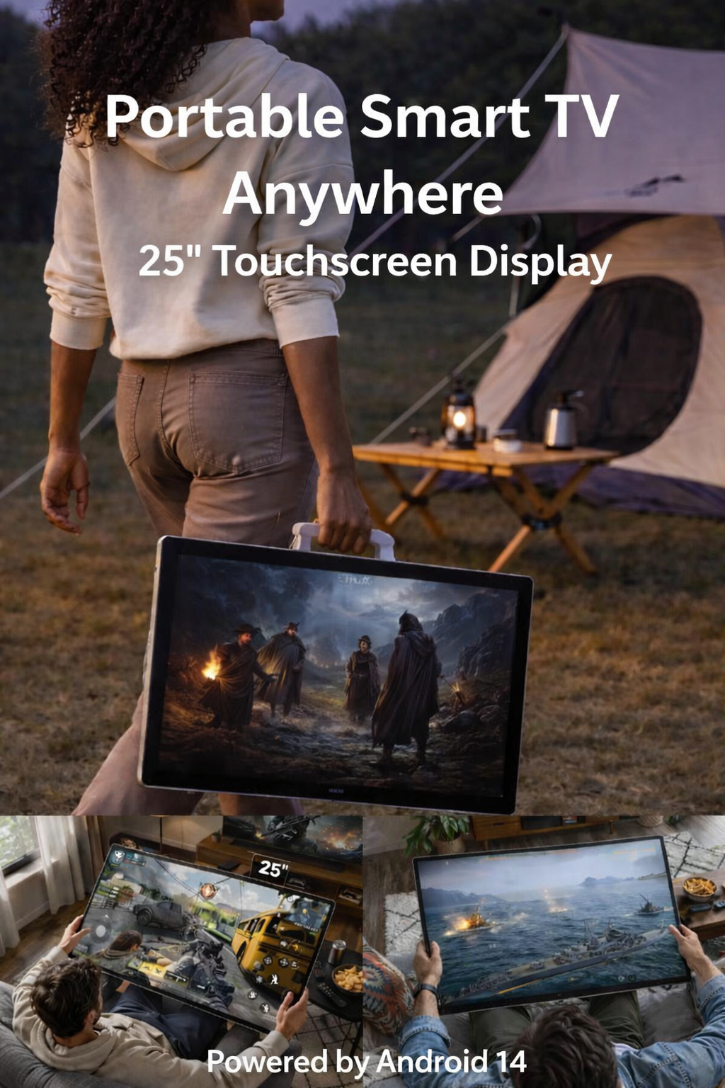 KTC 25 Inch Portable TV