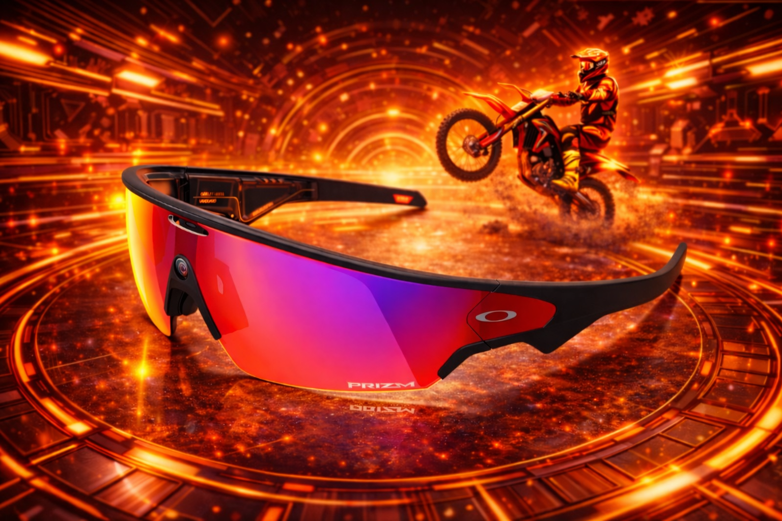 Oakley | Meta Vanguard with Meta AI, Audio, Photo, Video Compatibility - Black, Prizm™ Road