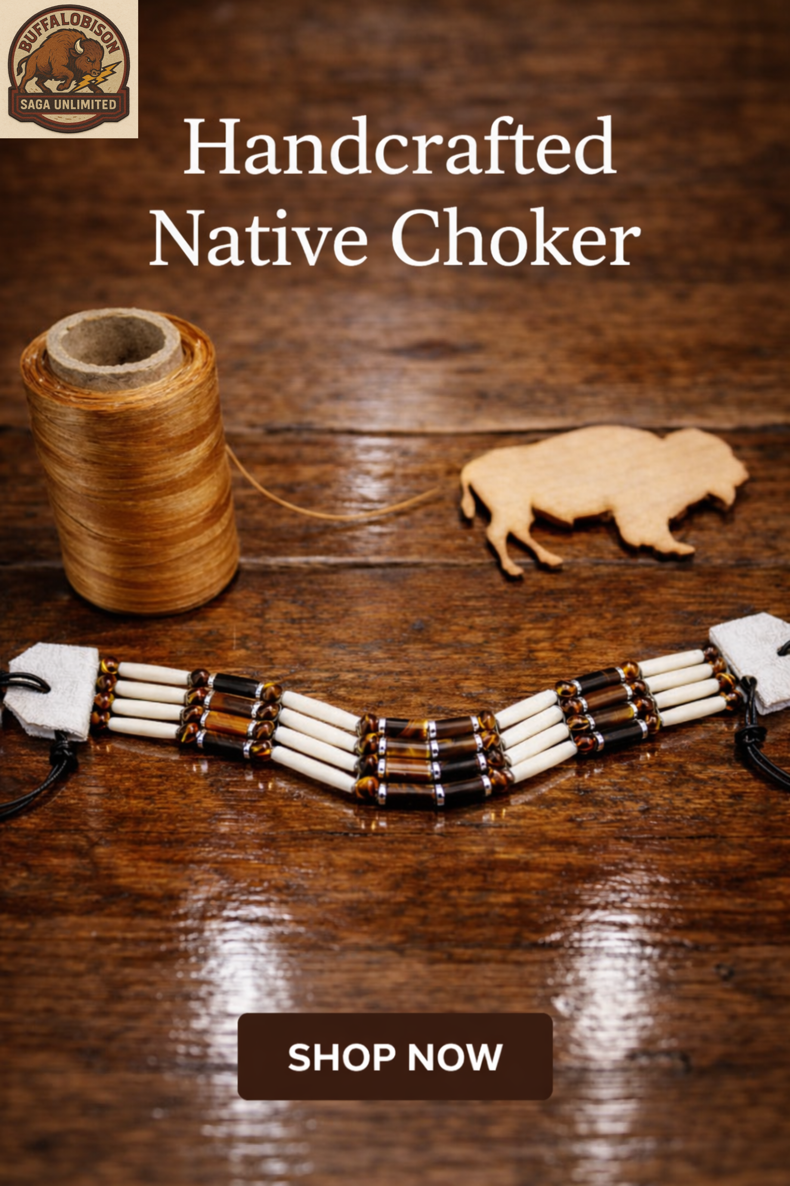Native American Style Choker (Tigar Stone)