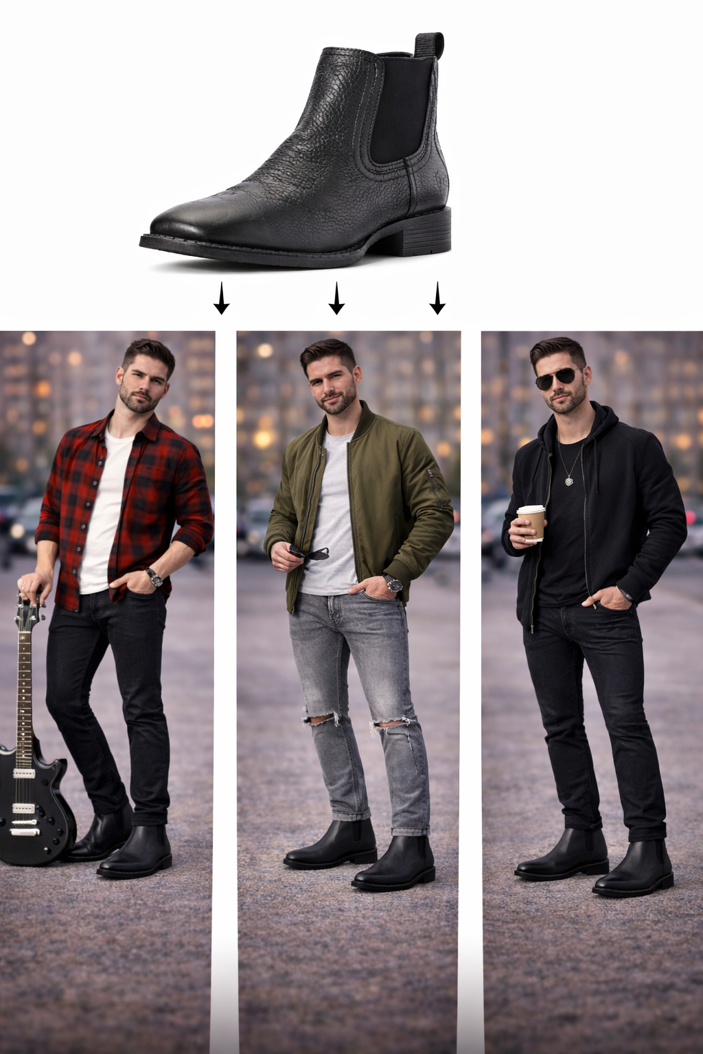 Ariat Mens Booker Ultra Square Toe Chelsea Boots - Black